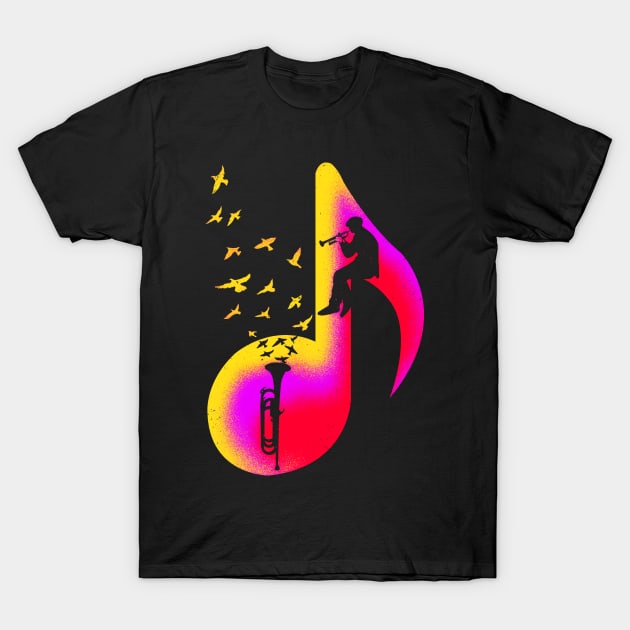 Music Bugle Player T-Shirt by barmalisiRTB